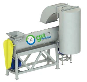 PET-pudelite ümbertöötlemisliinist kõva plasti jaoks etiketi eemaldaja / koorija